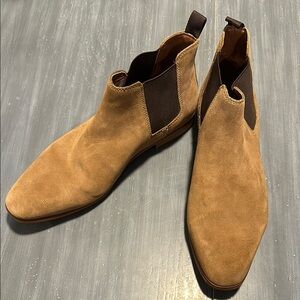 Men's Tan Suede Chelsea Boots